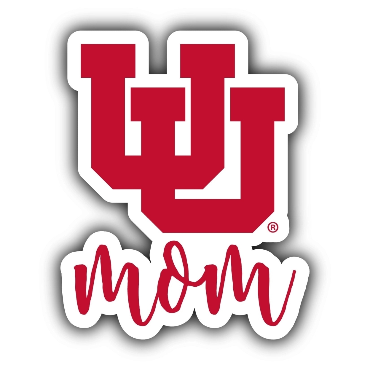 Utah Utes Proud Mom 4-Inch Die Cut Decal