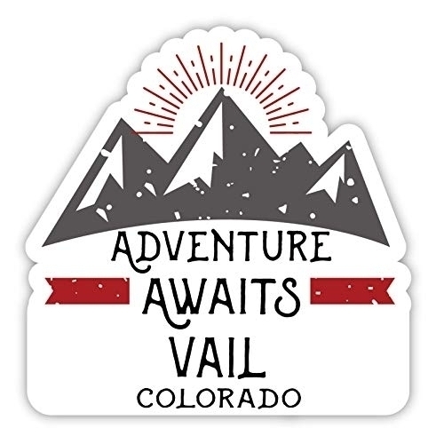 Vail Colorado Souvenir 2-Inch Vinyl Decal Sticker Adventure Awaits Design