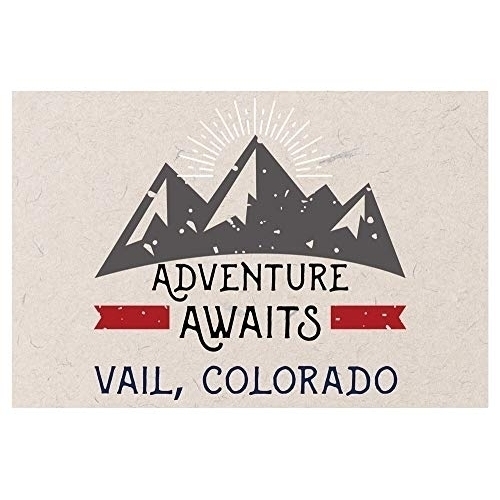 Vail Colorado Souvenir 2x3 Inch Fridge Magnet Adventure Awaits Design