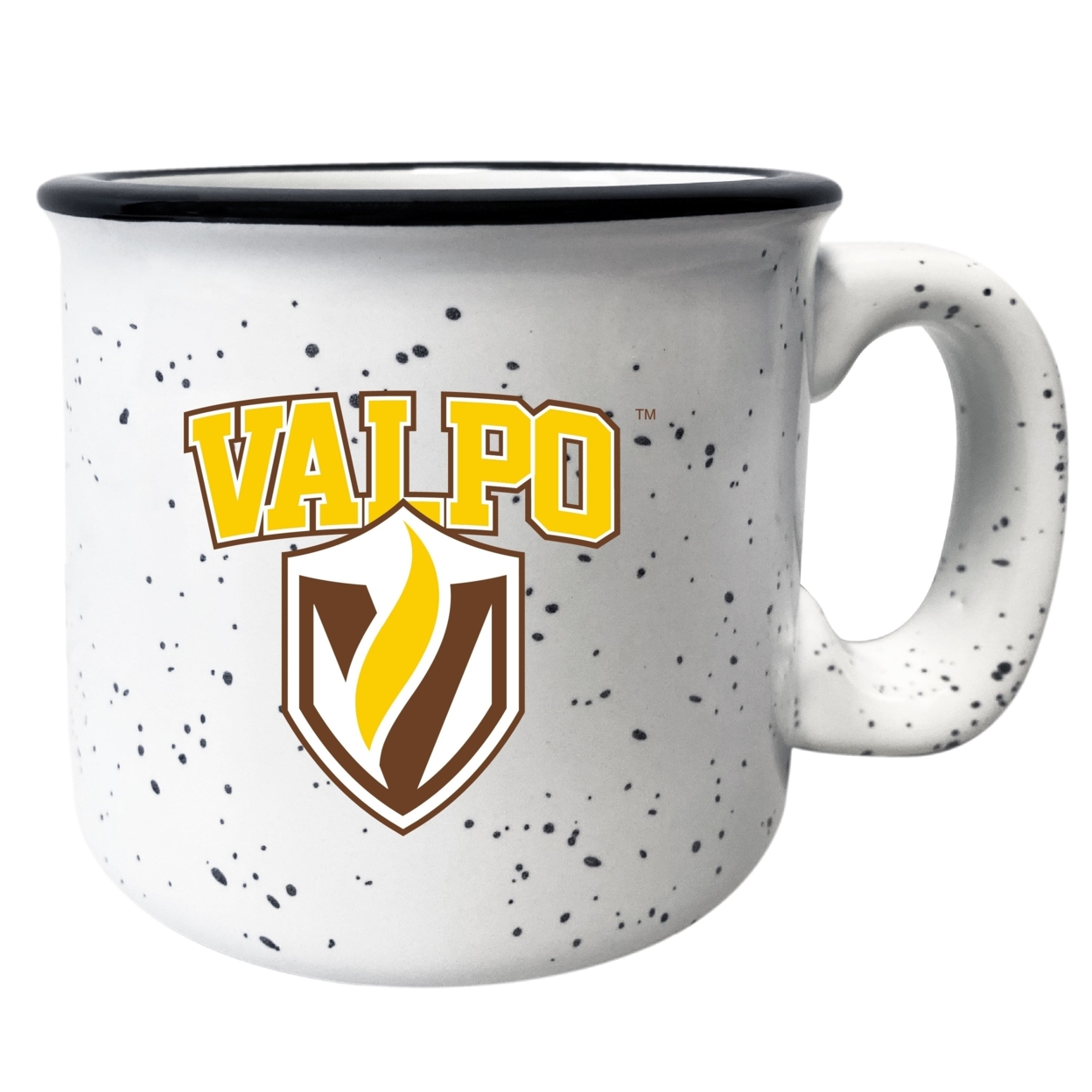 Valparaiso University 8 Oz Speckled Ceramic Camper Coffee Mug White (White).