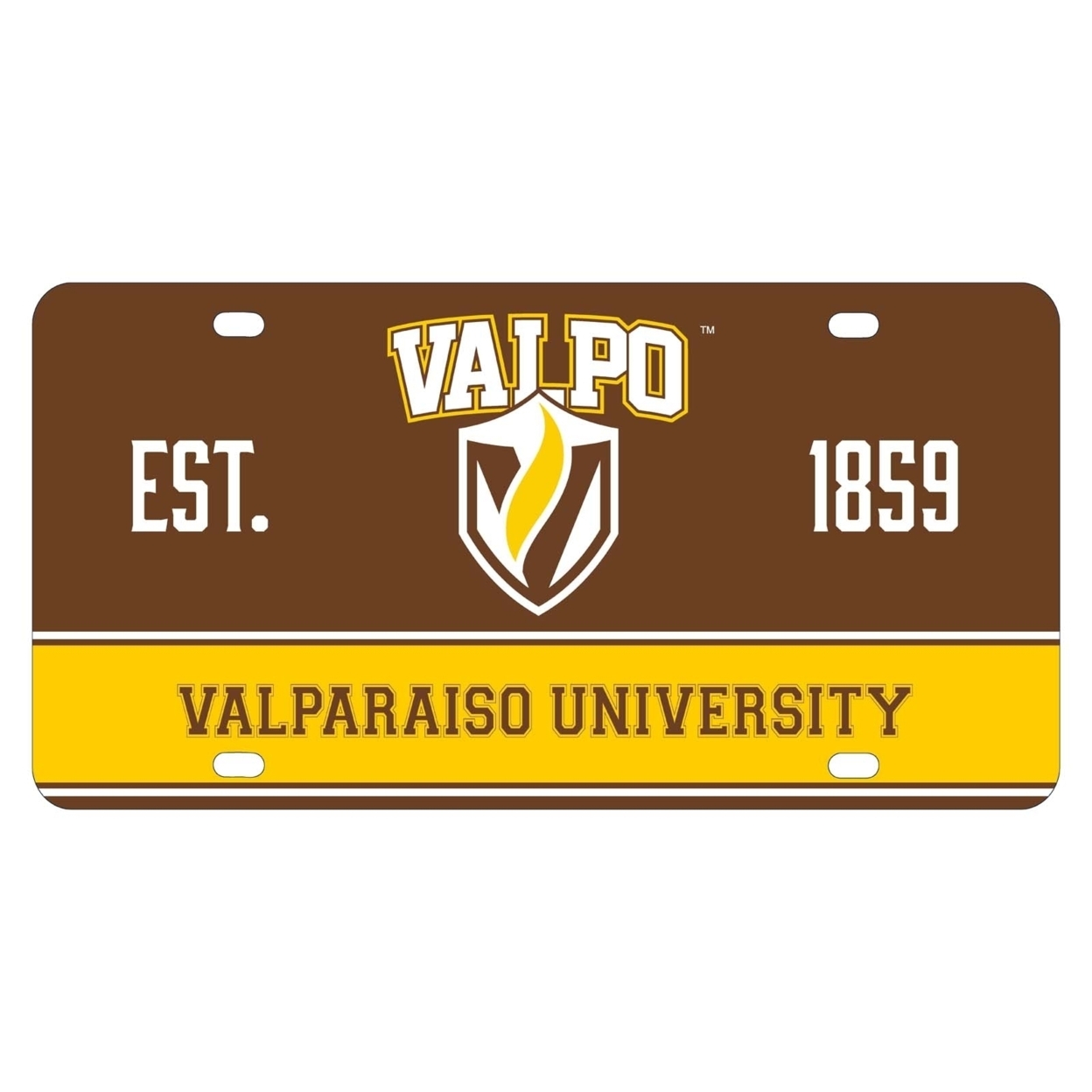 Valparaiso University Metal License Plate