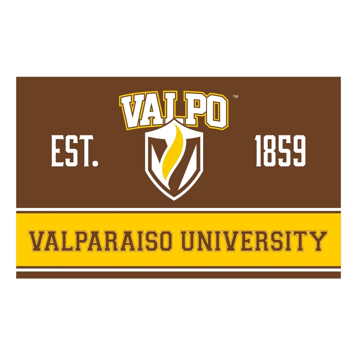 Valparaiso University Wood Sign With Frame