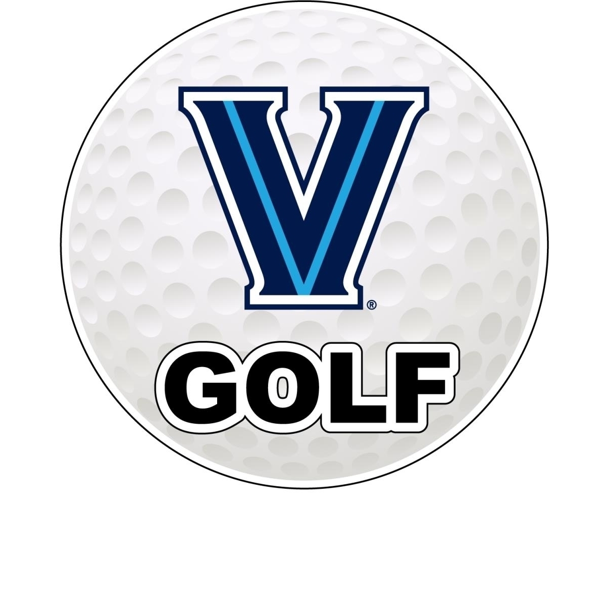 Villanova Wildcats 4-Inch Round Golf Ball Vinyl Decal Sticker
