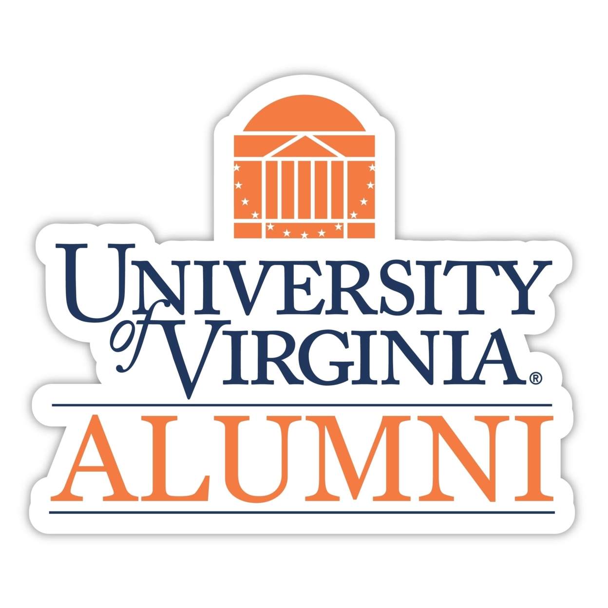 Virginia Cavaliers Alumni 4 Sticker