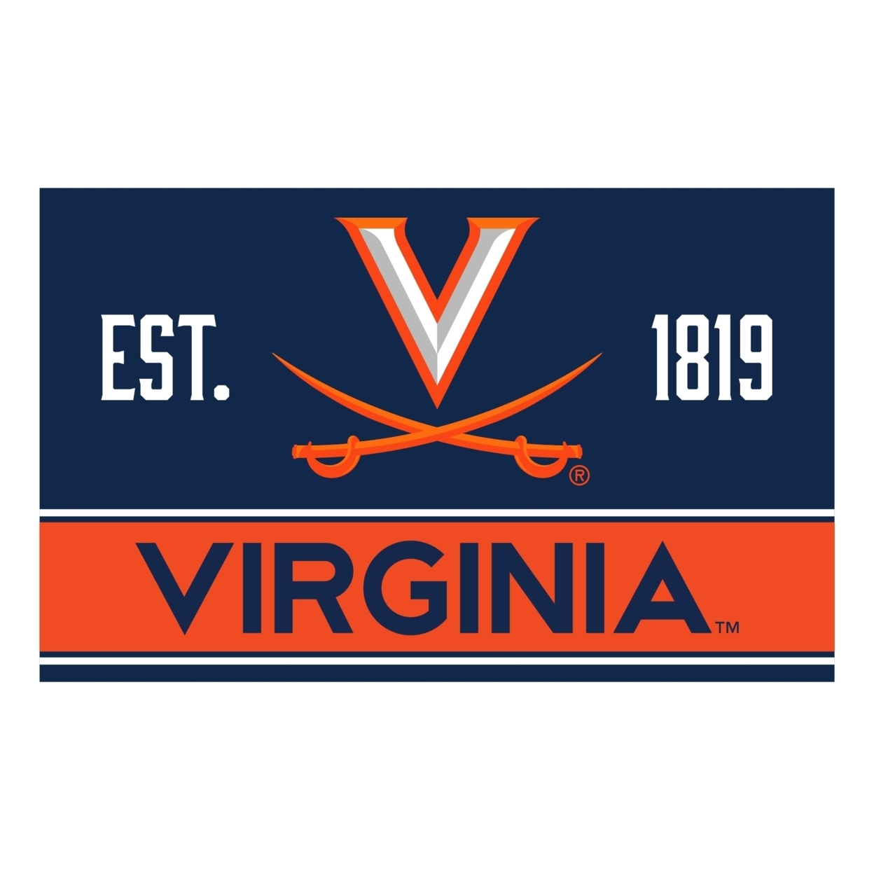 Virginia Cavaliers Wood Sign With Frame