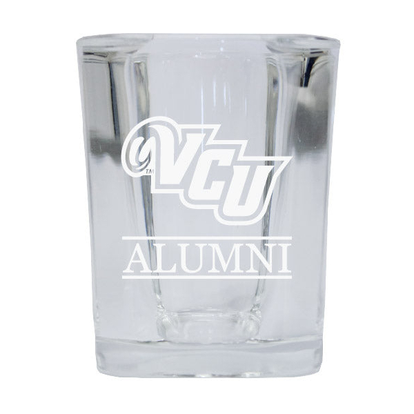 Virginia Commonwealth Alumni Etched Square Shot Glass