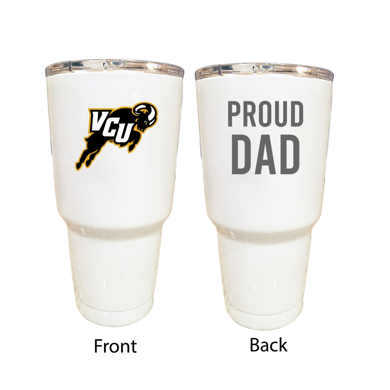 Virginia Commonwealth Proud Dad 24 Oz Insulated Stainless Steel Tumblers Choose Your Color.
