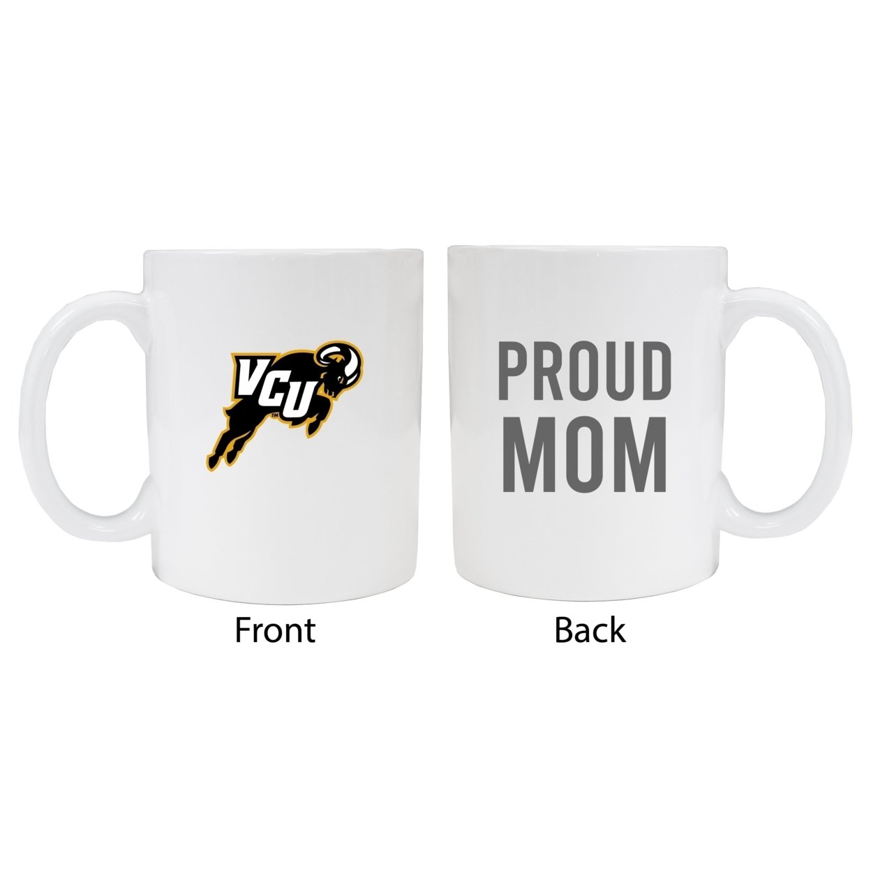 Virginia Commonwealth Proud Mom Ceramic Coffee Mug - White (2 Pack)