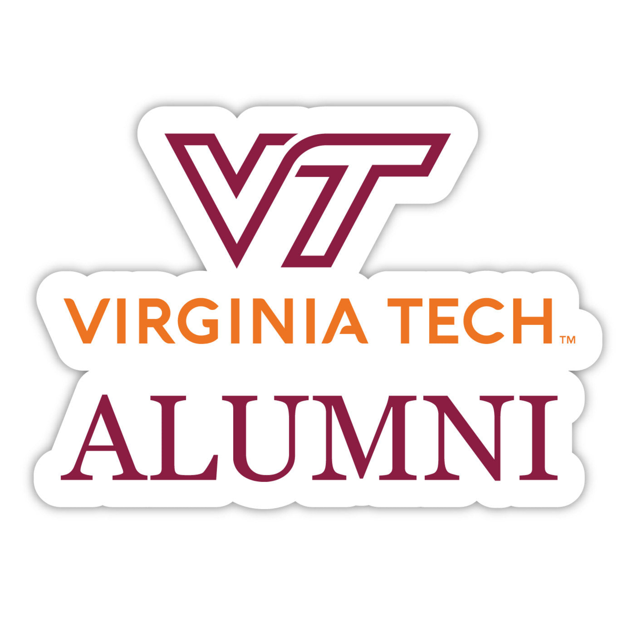 Virginia Tech Hokies Alumni 4 Sticker