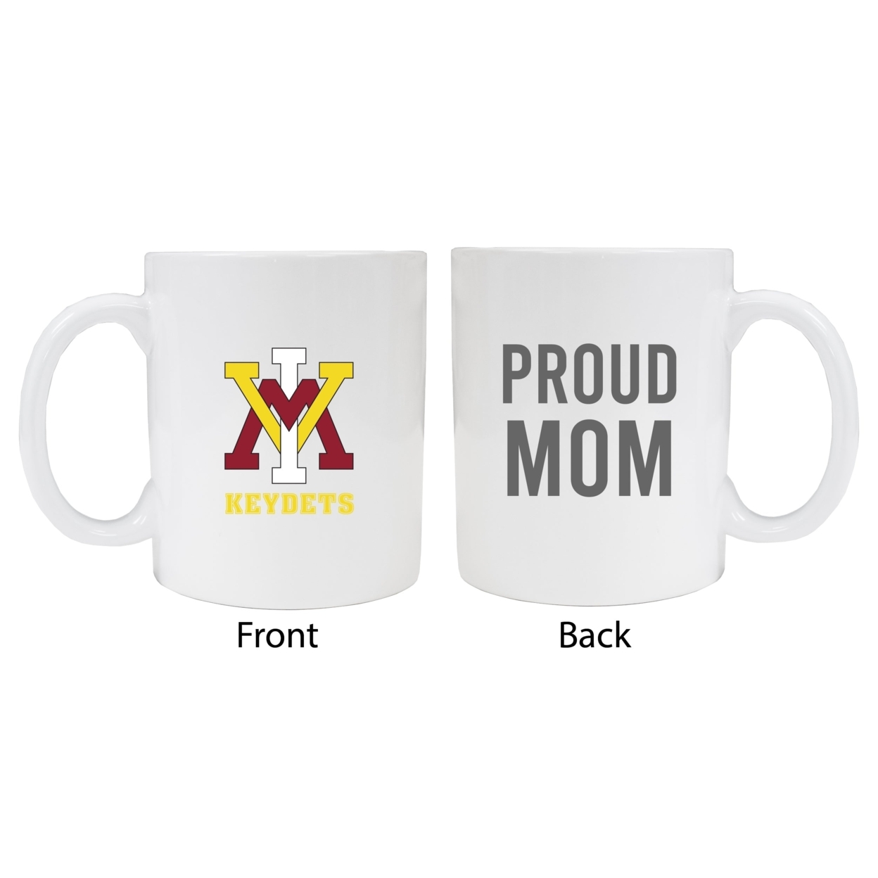 VMI Keydets Proud Mom Ceramic Coffee Mug - White (2 Pack)