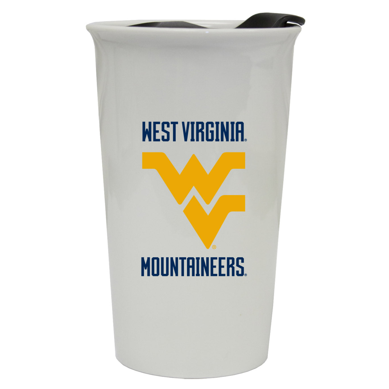 West Virginia Mountaineers Double Walled Ceramic Tumbler
