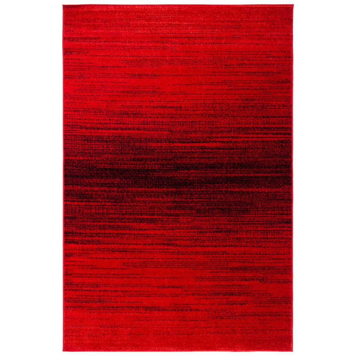 SAFAVIEH Adirondack Collection ADR142Q Red / Black Rug - 5-1 X 7-6