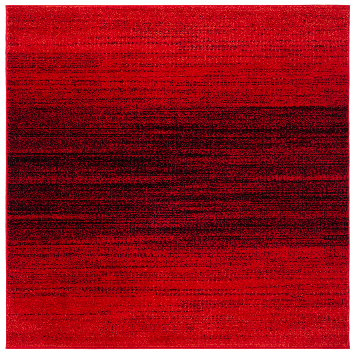 SAFAVIEH Adirondack Collection ADR142Q Red / Black Rug - 6 X 6 Square