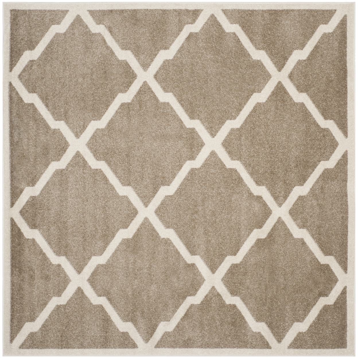 SAFAVIEH Amherst Collection AMT421S Wheat / Beige Rug - 9' Square