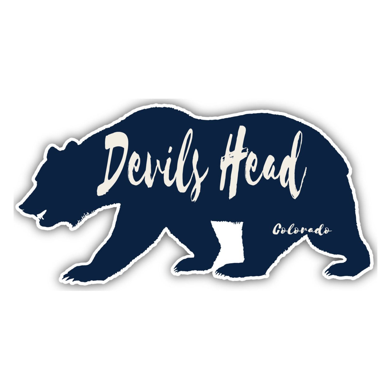 Devils Head Colorado Souvenir Decorative Stickers (Choose Theme And Size) - 4-Pack, 12-Inch, Bear