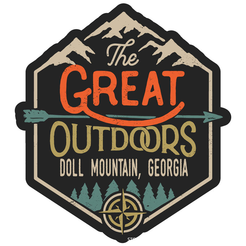 Doll Mountain Georgia Souvenir Decorative Stickers (Choose Theme And Size) - Single Unit, 4-Inch, Bear