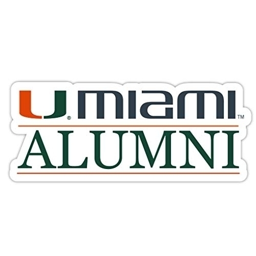 Miami Hurricanes Alumni 4 Sticker - (4 Pack)