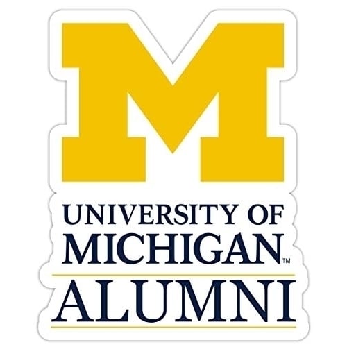 Michigan Wolverines Alumni 4 Sticker - (4 Pack)