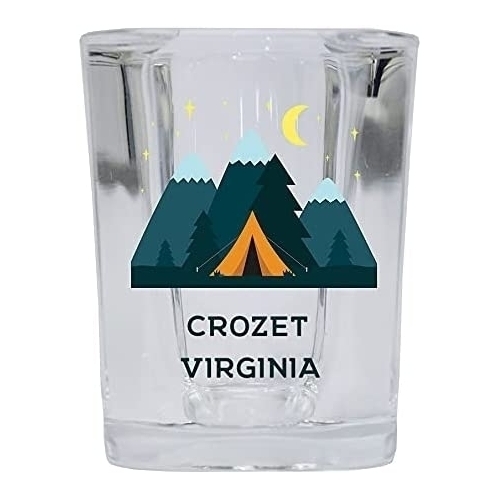 Crozet Virginia Shot Glass Tent Happy Camper Design