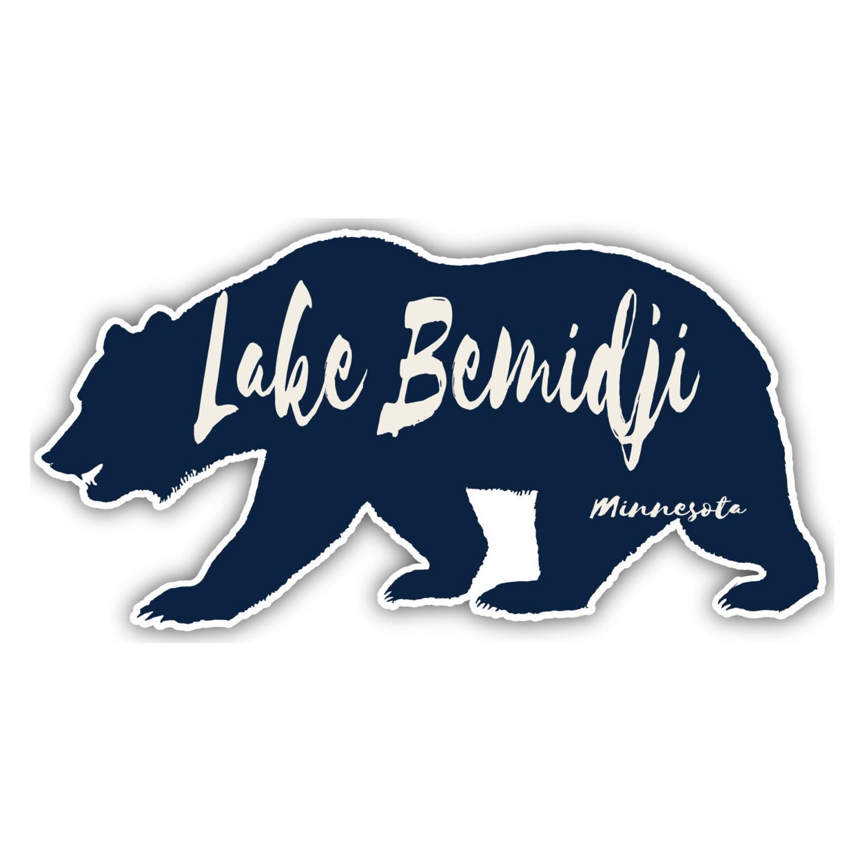 Lake Koronis Minnesota Souvenir Decorative Stickers (Choose Theme And Size) - 2-Inch, Bear