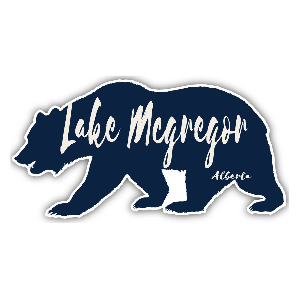 Lake Martinez Arizona Souvenir Decorative Stickers (Choose Theme And Size) - 4-Inch, Bear