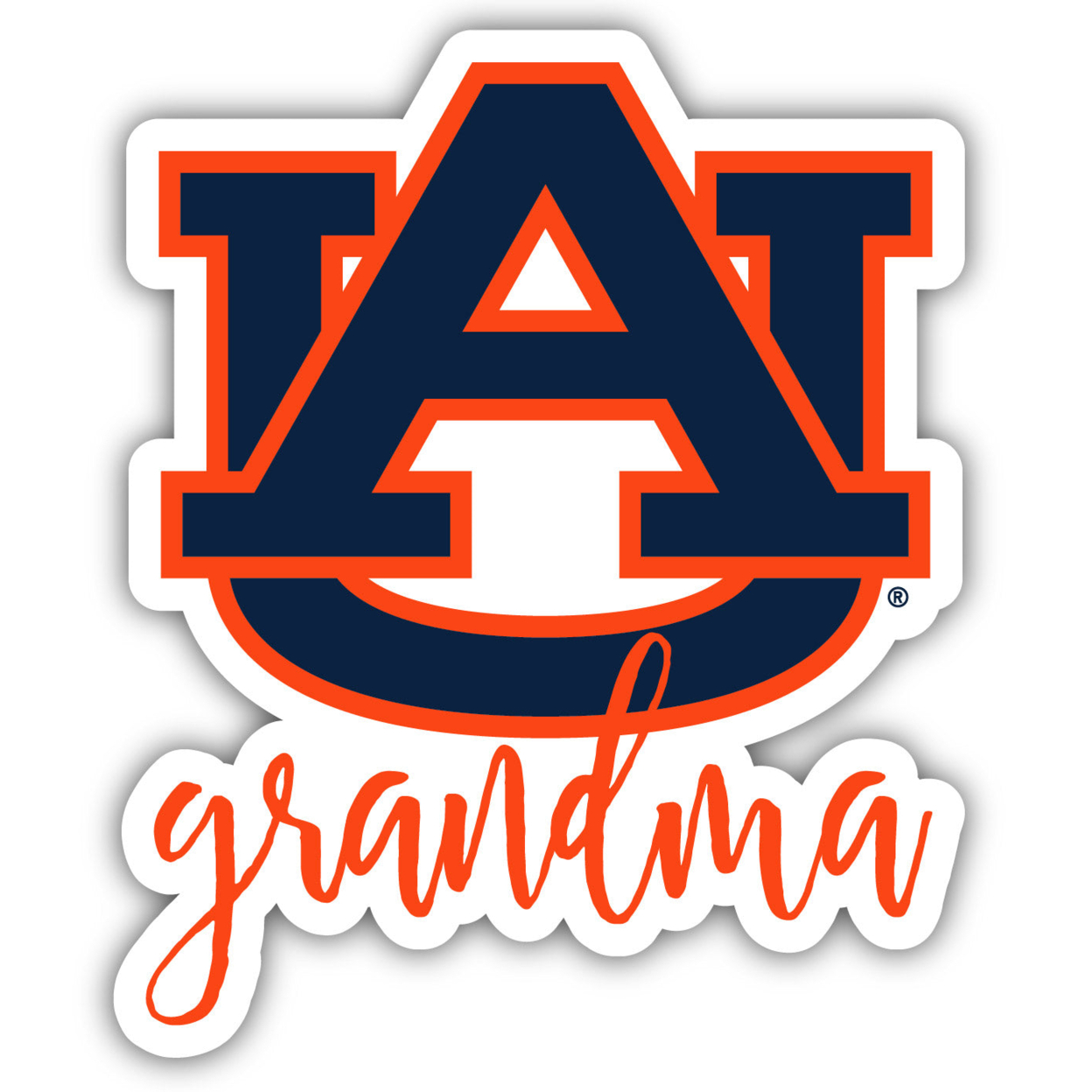 Auburn Tigers Grandma 4-Inch Die Cut Decal
