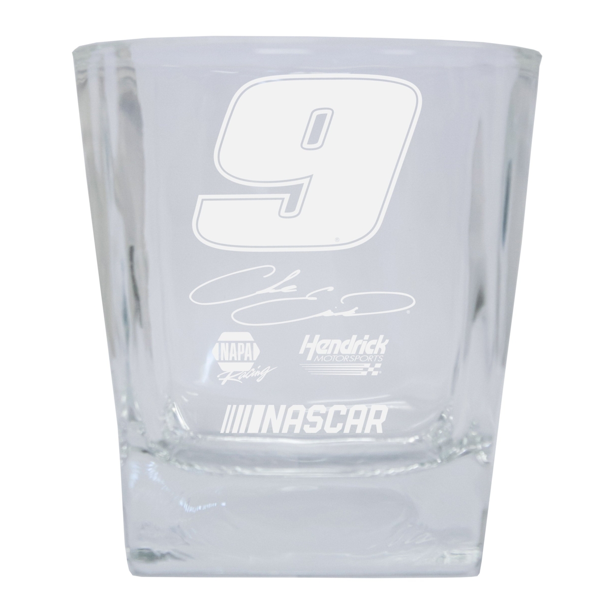 R And R Imports Chase Elliott #9 NASCAR Cup Series Etched 5 Oz Shooter Glass 2-Pack