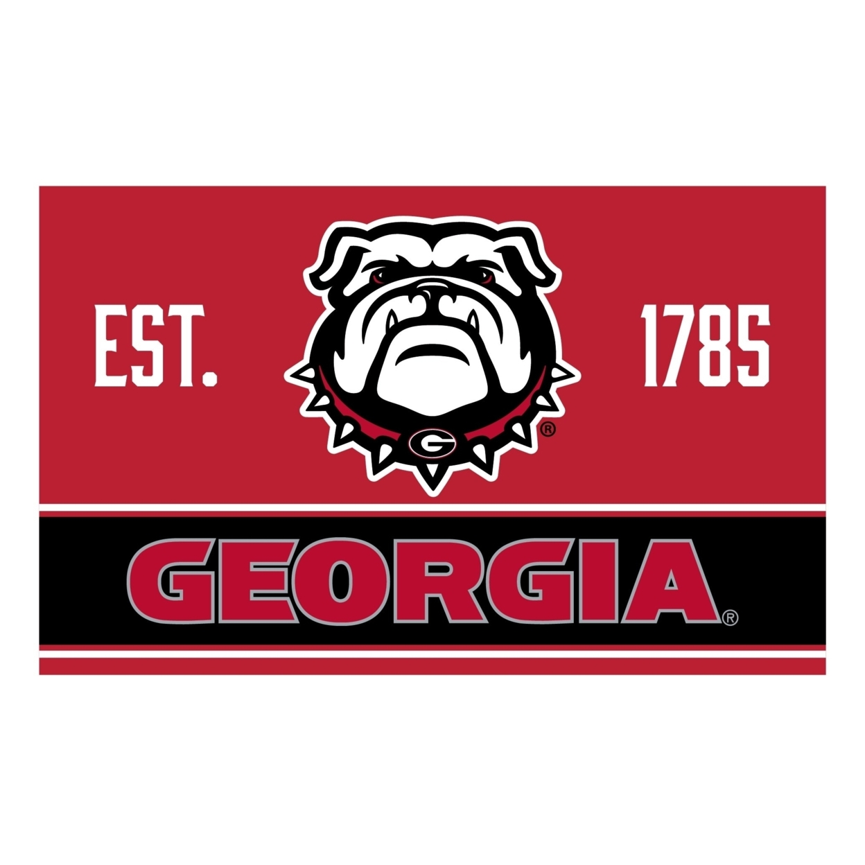 Georgia Bulldogs Wood Sign With Frame