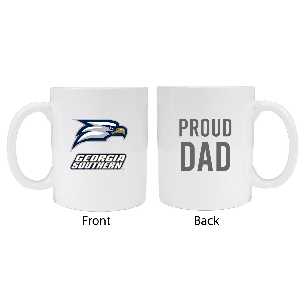 Georgia Southern Eagles Proud Dad Ceramic Coffee Mug - White