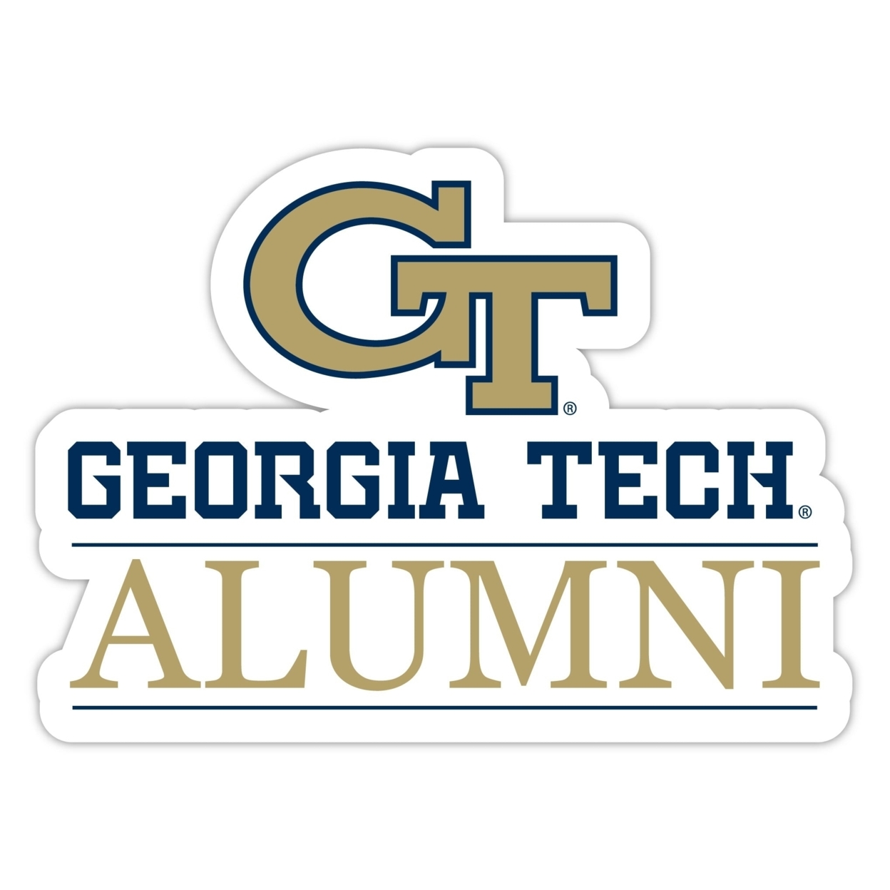 Georgia Tech Yellow Jackets Alumni 4 Sticker