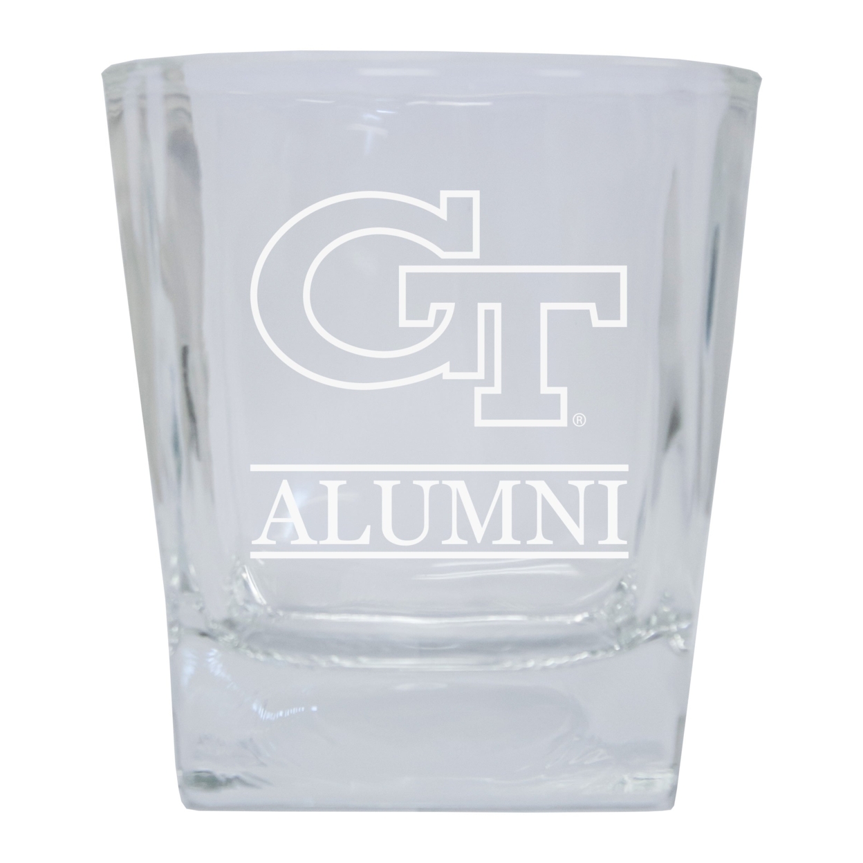 Georgia Tech Yellow Jackets 8 Oz Etched Alumni Glass Tumbler 2-Pack
