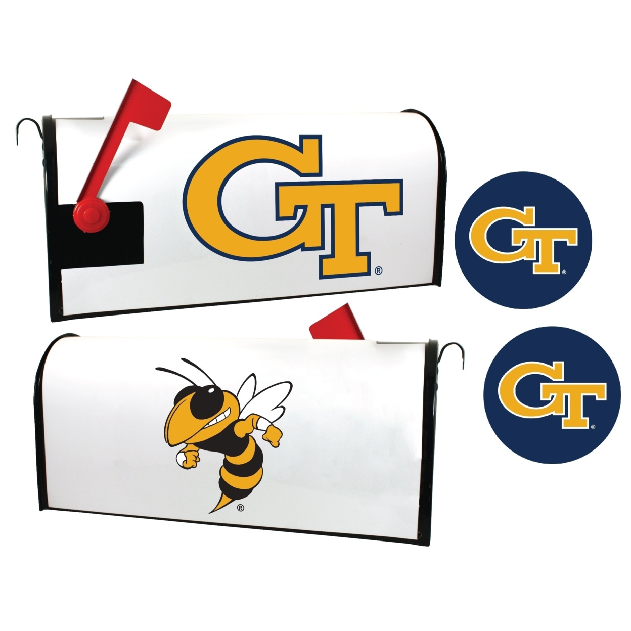 Georgia Tech Yellow Jackets Magnetic Mailbox Cover & Sticker Set