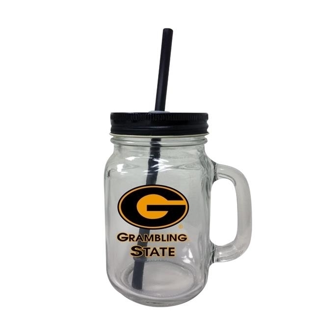 Grambling State University Mason Jar Glass