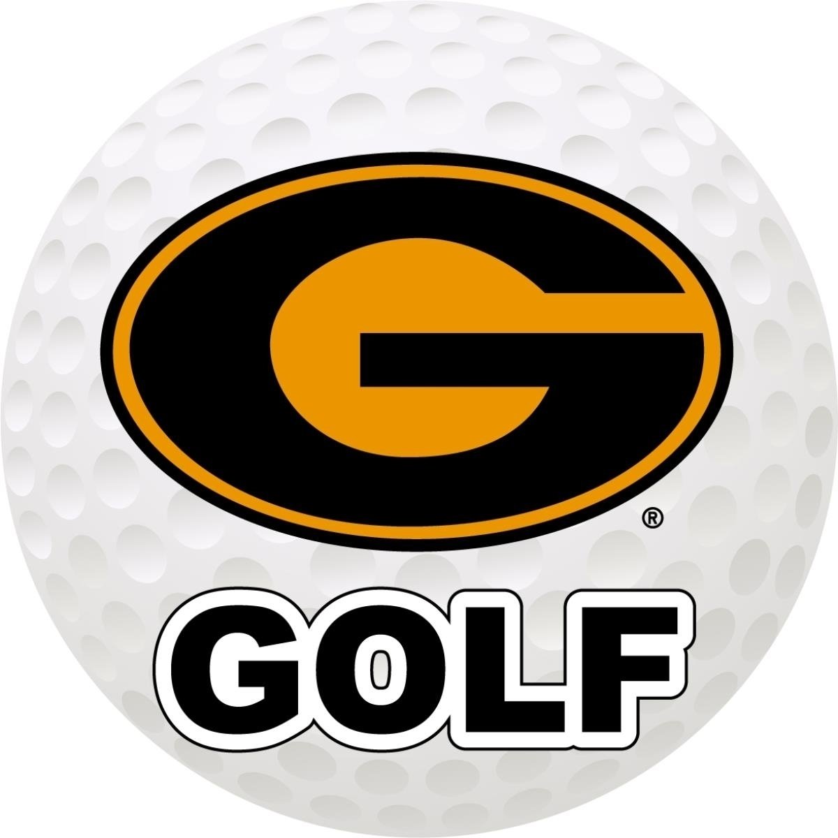 Grambling University Tigers 4-Inch Round Golf Ball Vinyl Decal Sticker