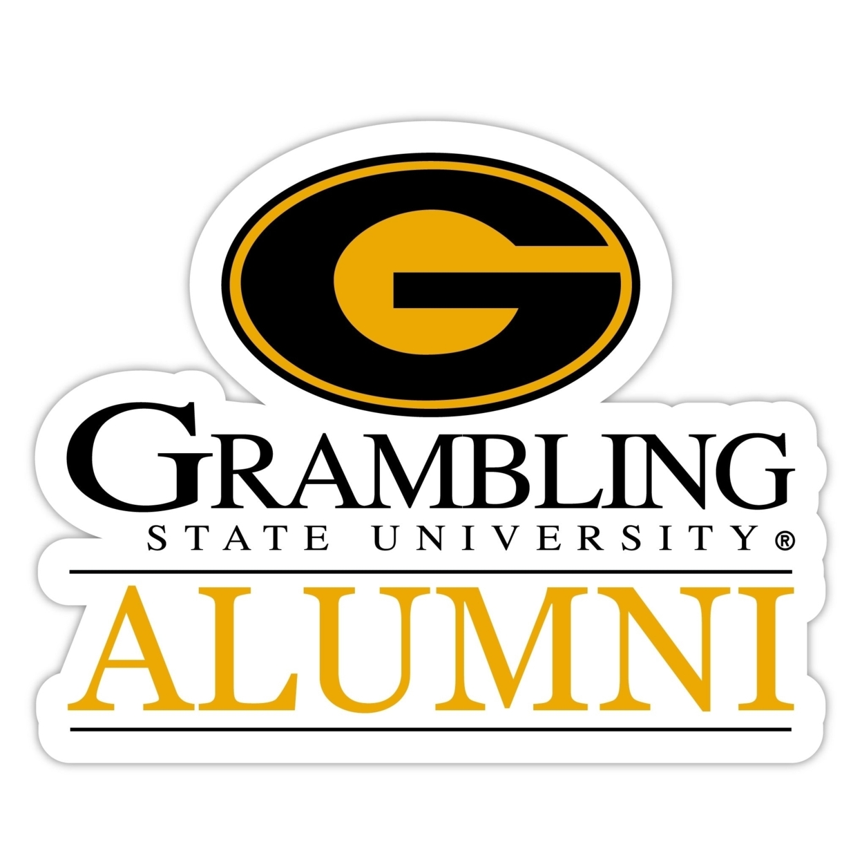 Grambling State Tigers Alumni 4 Sticker