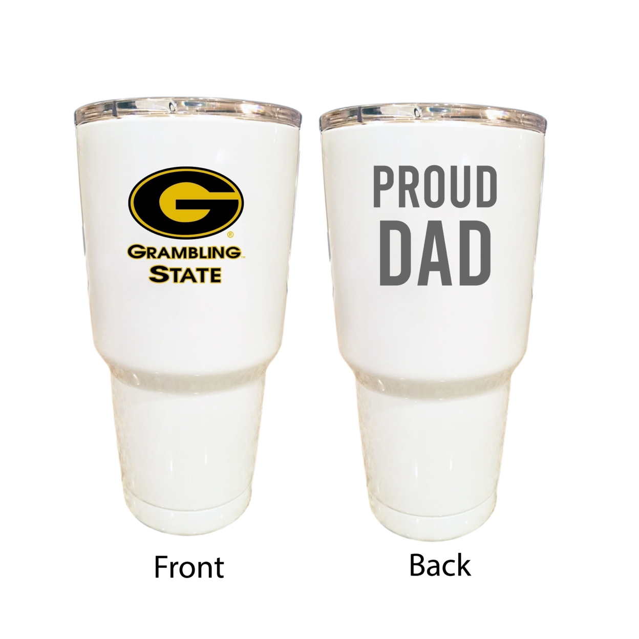 Grambling University Tigers Proud Dad 24 Oz Insulated Stainless Steel Tumblers Choose Your Color.