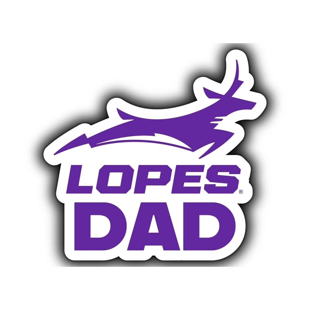 Grand Canyon University Lopes 4-Inch Proud Dad Die Cut Decal