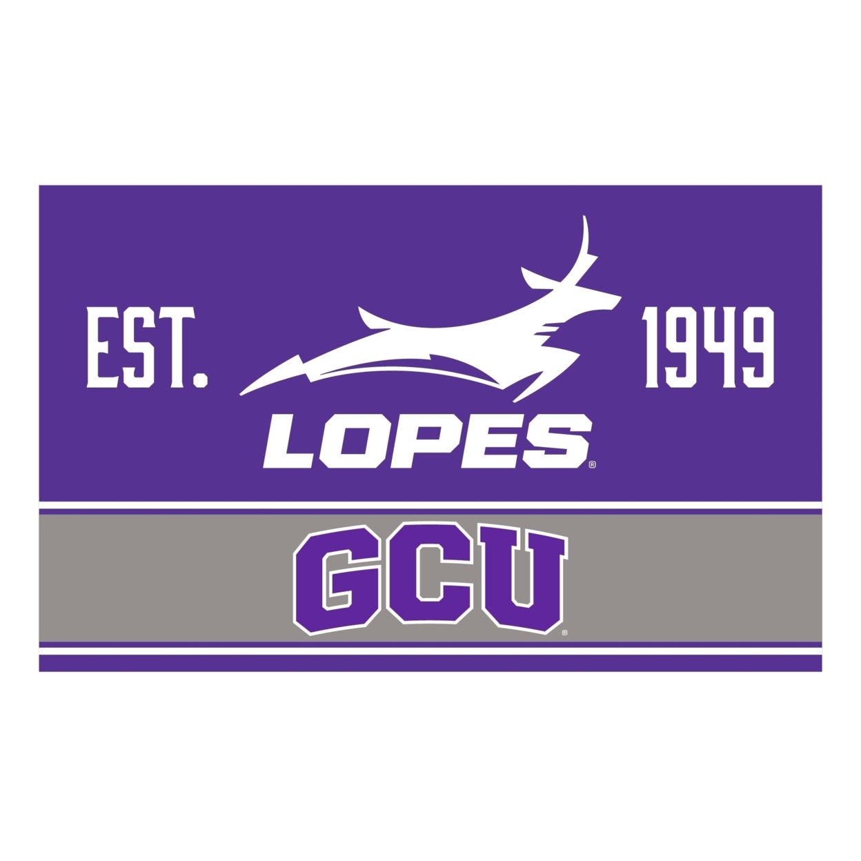 Grand Canyon University Lopes Wood Sign With Frame
