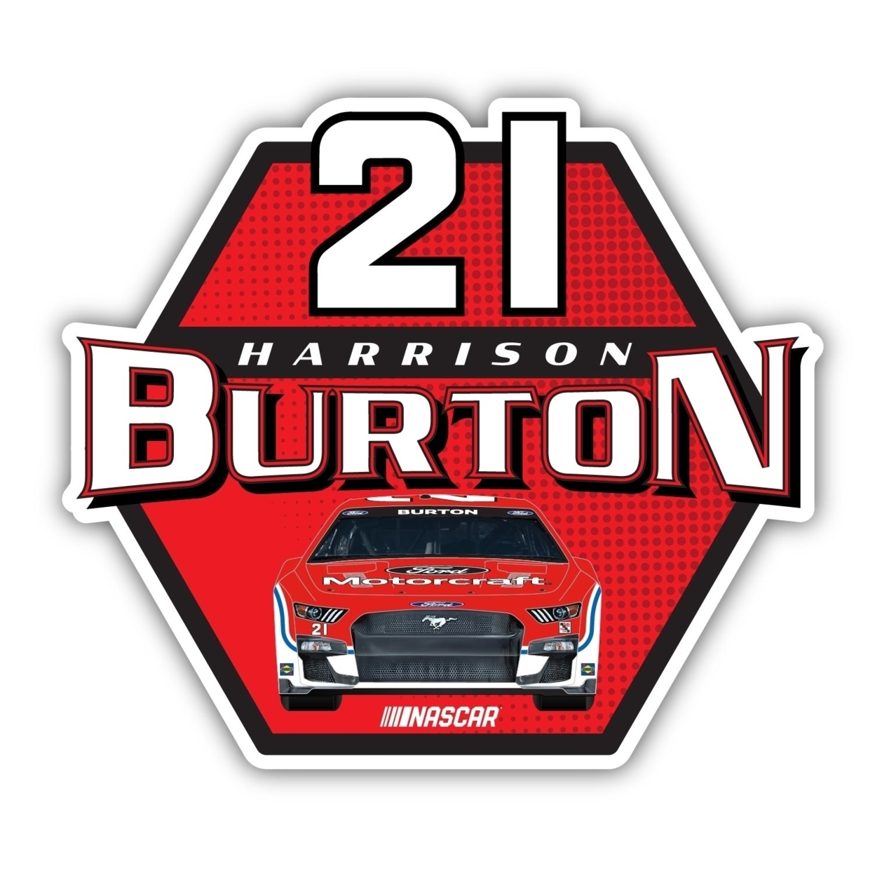 Harrison Burton #21 NASCAR Laser Cut Decal