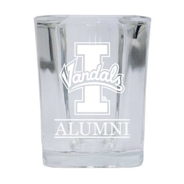 Idaho Vandals Alumni Etched Square Shot Glass