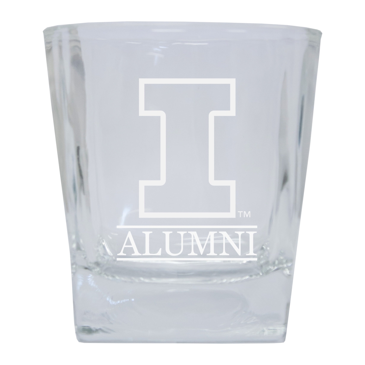 Illinois Fighting Illini 8 Oz Etched Alumni Glass Tumbler 2-Pack