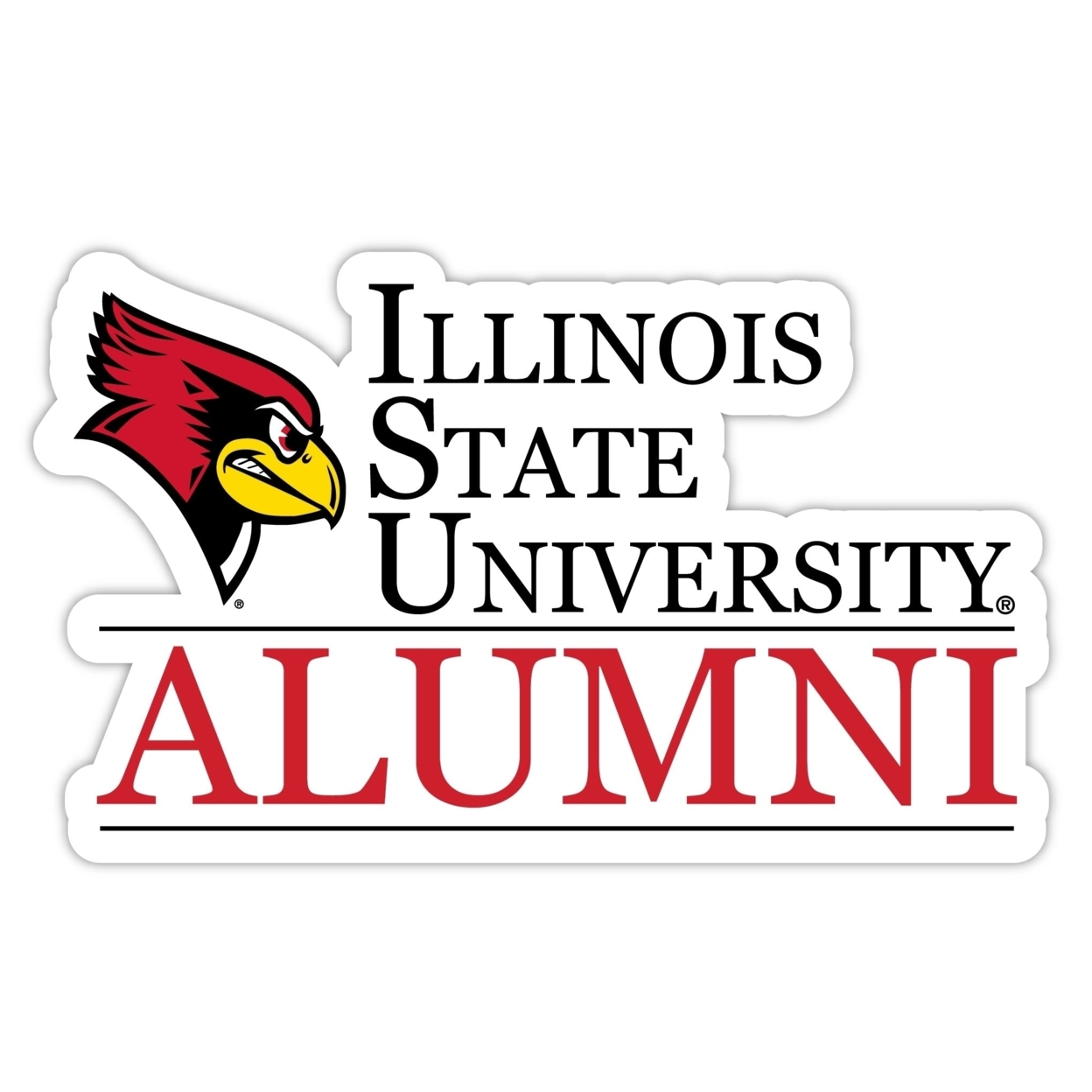 Illinois State Redbirds Alumni 4 Sticker