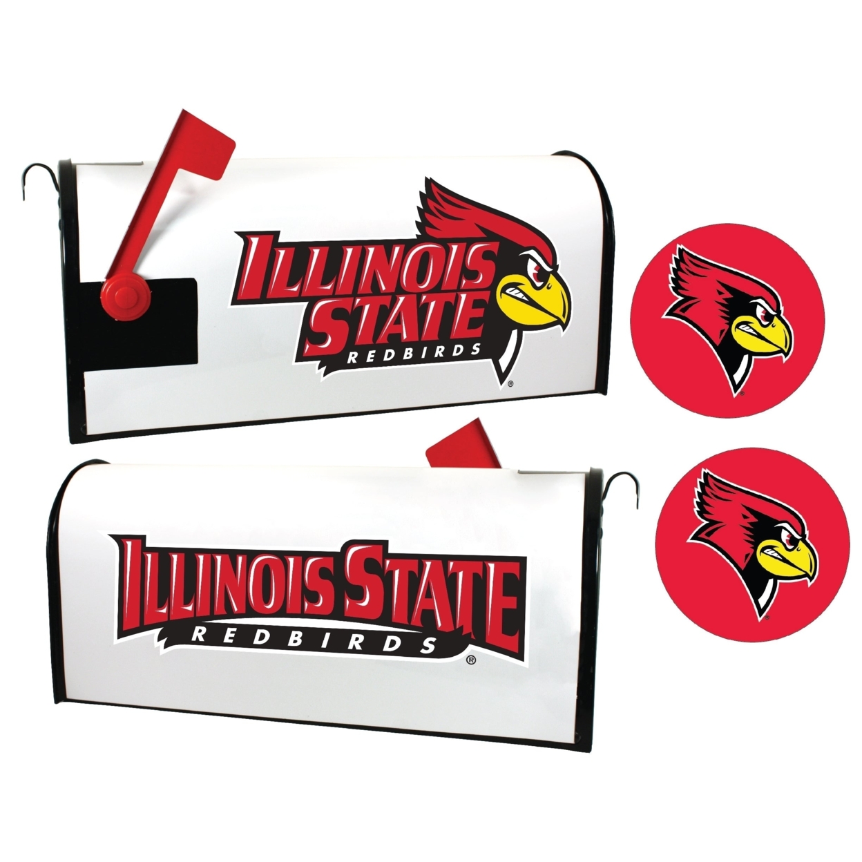 Illinois State Redbirds Magnetic Mailbox Cover & Sticker Set