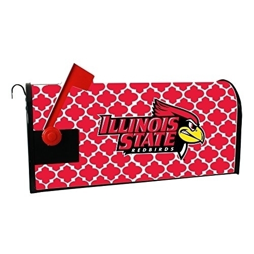 Illinois State Redbirds Mailbox Cover-Illinois State University Magnetic Mail Box Cover-Moroccan Design