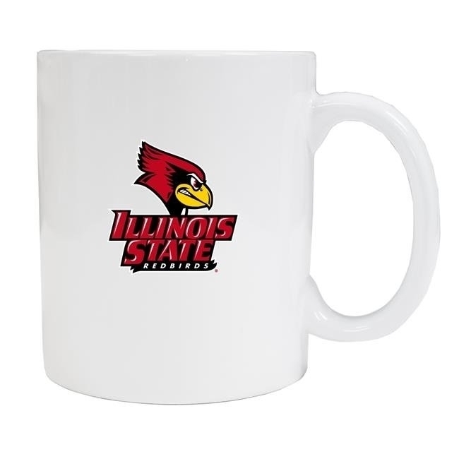 Illinois State Redbirds White Ceramic Mug 2-Pack (White).