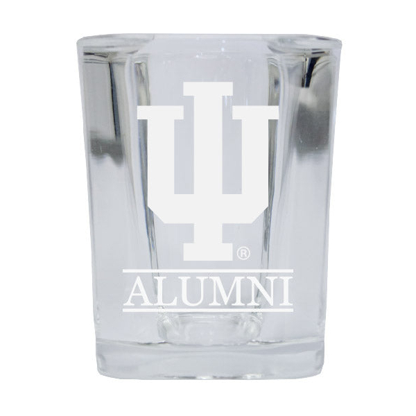 Indiana Hoosiers Alumni Etched Square Shot Glass