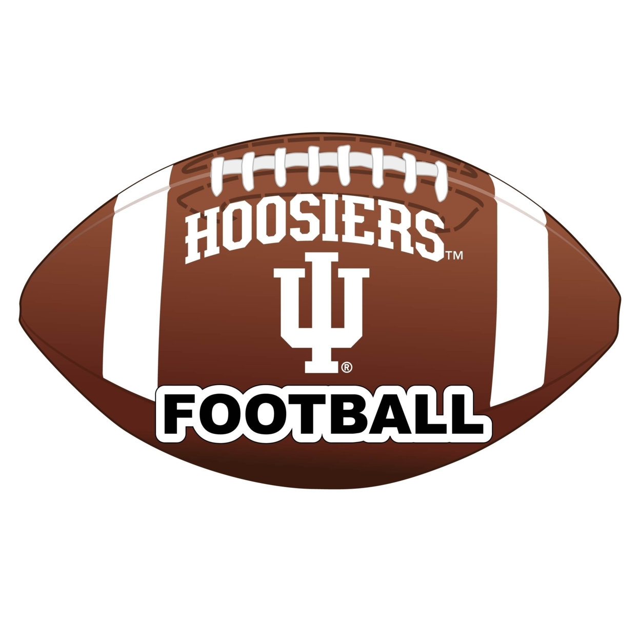 Indiana Hoosiers 4-Inch NCAA Football Vinyl Decal Sticker