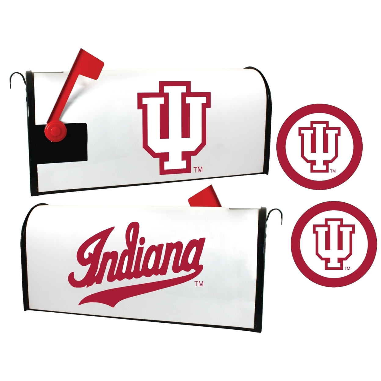 Indiana Hoosiers Magnetic Mailbox Cover & Sticker Set