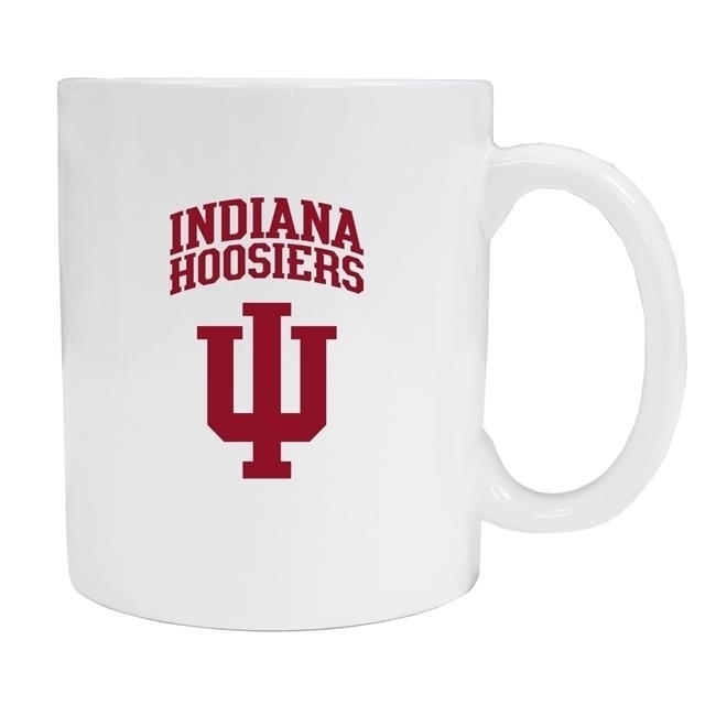 Indiana Hoosiers White Ceramic Mug 2-Pack (White).