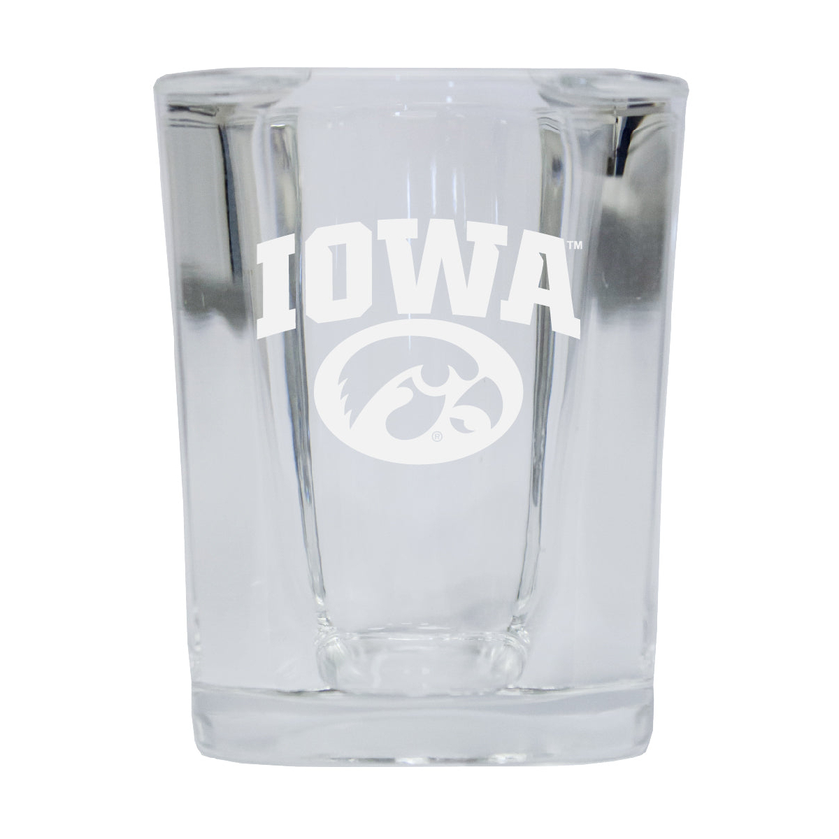 Iowa Hawkeyes Etched Square Shot Glass